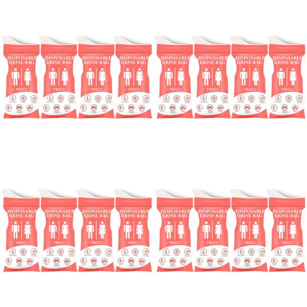 4 Bolsas Desechables para 750 Ml Vómito A Prueba Fugas Atascos Tráfico () Rosa