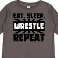 thumbnail image 4 of Inktastic Eat, Sleep, Wrestle, Repeat Boys or Girls Long Sleeve Toddler T-Shirt, 4 of 5