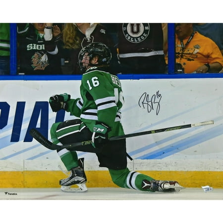 Brock Boeser North Dakota Fighting Sioux Autographed 16" x 20" Goal Celebration Photograph - Fanatics Authentic Certified