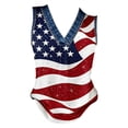 thumbnail image 5 of Womens 250th Anniversary USA Tank Top V Neck American Flag Print Patriotic Shirt 4th of July Outfit Casual Summer Tops for Women, 5 of 5
