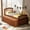 Walnut, variant on Twin Platform Bed with Storage, Solid Wood Bed Frame with 6 Drawers, Modern Farmhouse Bedroom Furniture for Guest Room, Gray