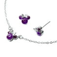 thumbnail image 2 of Claire's Licence Disney Minni Mouse Collier en Pierre Précieuse et Boucles d'Oreilles Assorties pour Verseau, 2 of 4