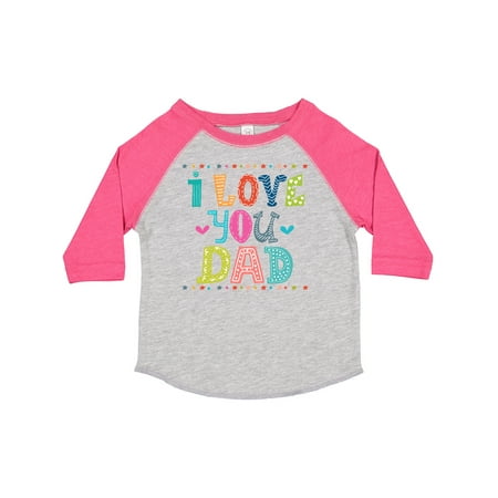 

Inktastic Fathers Day I Love You Dad Gift Toddler Boy or Toddler Girl T-Shirt