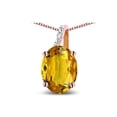 thumbnail image 3 of Star K� Oval 8x6 Genuine Citrine Journey Pendant Necklace, 3 of 9