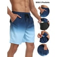 thumbnail image 3 of Hanerdun Mens 2 in 1 Dry Fit Workout Shorts with Liner and 5 Pockets Blue XL, 3 of 7