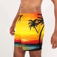 thumbnail image 6 of Swimming Shorts Men Hawaiian Swim Trunks, Board Shorts Mens Hawaiian Print Swimming Trunks with Pockets Holiday Beach Surfing Boardshorts Summer Casual Elastic Waist Half Pants Beachwear, 6 of 7