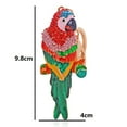 thumbnail image 3 of QDDollars Parrot Keychain for Women, Cute Parrot Animal Key Chain for Ladies, Tropical Parrot Tree Branch Key Ring, Sparkling Parrot Keychains, Colorful Parrot Keyring, 3 of 4
