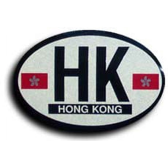 Hong Kong Oval Decal