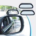 thumbnail image 1 of 2 PCS High-definition Adjustable Car Wide-angle Looking Glass, Self-adhesive Suitable for Most Car Models (Black), 1 of 4