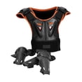 thumbnail image 3 of Traje de motociclista para niños, equipo de ciclismo para adolescentes, equipo de protección para niños y niñas, rodilleras antichoque para ciclismo. naranja negro, 3 of 8