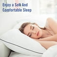 thumbnail image 6 of Hotel Collection Bed Pillows for Sleeping 4 Pack King Size Cooling Pillows Set of 4 for Back, Stomach or Side Sleepers, Super Soft Down Alternative Microfiber Filled Pillows, 6 of 14