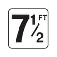 thumbnail image 3 of Inlays V620075 6 in. Number 7 1 by 2 FT Vinyl Stickon Depth Marker, 3 of 3