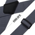 thumbnail image 3 of HBlife Heavy Duty Suspenders for Men, 2” Wide Adjustable X-Back Suspenders with Strong Metal Clips for Work Pants, Jeans & Big and Tall Men, 3 of 7