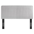thumbnail image 4 of Modway Milenna Channel Tufted Performance Velvet Twin Headboard in Light Gray, 4 of 7