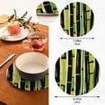 thumbnail image 2 of Bamboos Stripe Trivet Mats Set Cotton Woven Non-Slip Pot Holders Heat Resistant for Hot Pots Pans Dishes Pats, 2 of 6