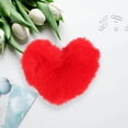 thumbnail image 4 of 10cm Heart Shape Valentine's Day for  Fluffy Fur DIY Arts and Crafts Cute Heart Bag Charms Fluffy Fur Balls for Women Girls, 4 of 4