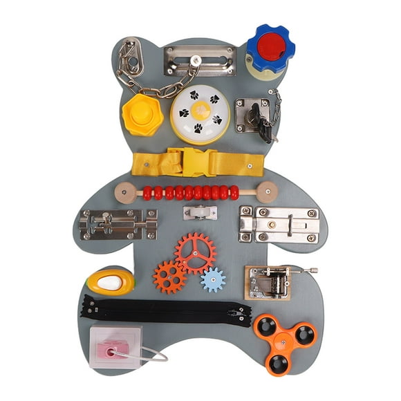 Educational Sensory Board, Multipurpose Locks Latches Fine Motor Sensory Board Toys For Early Learning For Autistic Kids