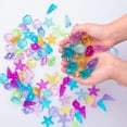 thumbnail image 2 of 50 PCS Pack Colorful Plastic Sea Shell/Conch/Starfish Gems Toys for Beach Holiday/Swimming Pool Diving/Treasure Hunt/Party Favor/Party Decoration Learning Prizes (Sea Shell), 2 of 9