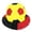 Yellow, variant on Soccer Ball Hat Funny Soccer Shaped Hat Sport Event Hats Party Supplies Headgear Cap Sports Fans Gift Football Birthday Dress up