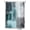 Teal, variant on Fsddascl Teal Gray Shower Curtain Set - 54" x 78" Washable Bathtub Curtain with 12 Hooks, Modern Oil Painted Art Abstract Geometric Waterproof Fabric Stall Shower Curtains for Bathroom/Bathtub