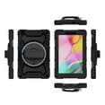 thumbnail image 2 of Dteck for Samsung Galaxy Tab A 8.0 Case 2019 SM-T290/ T295/ T297, Full-body Drop-proof Protection Sturdy Case with Swivel Stand /Hand Strap Case for Kids Students,Black, 2 of 10