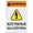 Warning Sign 1, variant on Warning High Voltage - Keep Away Spanish Funny Vintage Tin Sign 8"x12" - Wall Art Decor Iron Poster for Home Farmhouse Bar Cafe Yard, Indoor Outdoor Bilingual Safety Sign