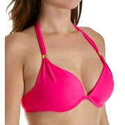 Women's Smart and Sexy SA1005 Swim Secret The Hottie Halter Bikini Swim Top (Fuchsia Sizzle 34C)