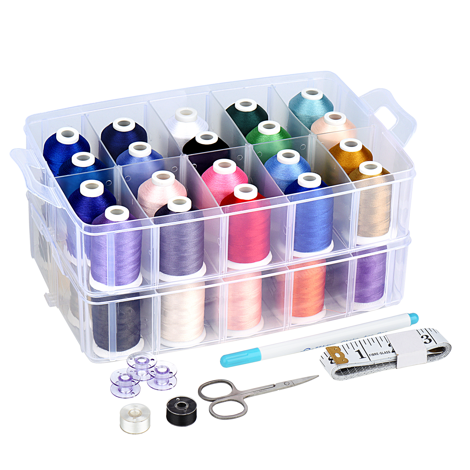 Simthread Machine Embroidery Thread Set Polyester 40 Brother Colors