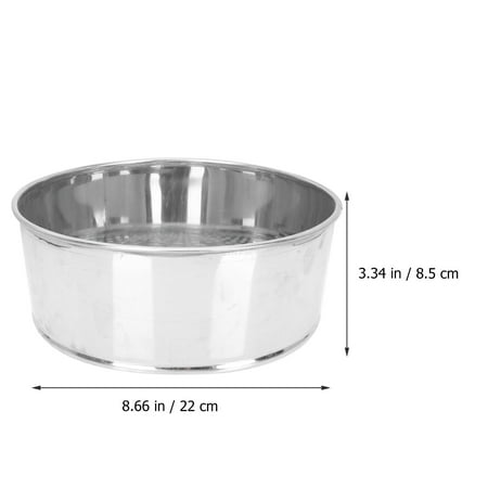 

1 Set of Beads Grading Sieve Round Shape Pearl Sieve Stainless Steel Jewelry Beads Sieve