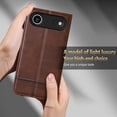 thumbnail image 4 of TECH CIRCLE for iPhone Air Leather+TPU Credit Card Slot Wallet Case with Card Holder Flip Kickstand, Shockproof Protective Drop Protection,Magnetic 360 Full Body Coverage,Blue, 4 of 8