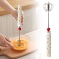 thumbnail image 2 of Stainless Steel Egg Beater, Heavy Duty Semi-Automatic Whisk for Kitchen, 12 Inch Rotary Hand Mixer, Drink Stirrer for Frothing Milk, Blending, Mixing, Whipping Smoothies and Shakes,A, 2 of 8