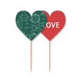 thumbnail image 1 of Fórmula matemática de cálculo geométrico Palillos de dientes bandera etiqueta de amor selección de pastelitos, 1 of 4
