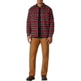 thumbnail image 2 of Genuine Dickies Men's HeavyWeight Flannel Shirt Jacket with Berber Sherpa Lining, 2 of 8