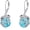 Turquoise, variant on Frog Earrings Sterling Silver Moonstone Dangle Earrings Leverback Drop Earrings Frog Jewelry Gifts for Women