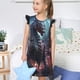 thumbnail image 4 of Fotbe Urban Mechanical Dragon Vestido de Dormir para Niñas de 3 a 10 Años, Mangas Cortas, Estilo Princesa, Pijama Camisón con Mangas Voladas-X-Large, 4 of 6