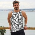 thumbnail image 5 of Rocae Hand Drawn Snake for Men's Workout Tank Top Men's Running Tank Top Dry Fit Athletic Workout Tank TopsX-Large, 5 of 9
