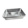 thumbnail image 3 of Caja de arena para gatos gatito baño para ir al baño de acero inoxidable suministros para mascotas suministros de cama de cama desmontable para gatos, 3 of 8