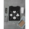 thumbnail image 3 of Playing Cards Symbol T-Shirt Men -Image by Shutterstock, Male 4X-Large, 3 of 4