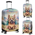 thumbnail image 2 of Welcome Spring Fairy Cairn Terrier in Flower Meadow Travel Luggage Cover Cairns Dog Lover Suitcase Dust Protective Decor - 13002, 2 of 5