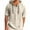 Beige, variant on Men's Hooded Hemp T-shirt Thin Loose Fit Summer Casual Short Sleeve