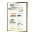 thumbnail image 1 of Aquarelle Géométrique Échantillon Élément VI - Milieu du Siècle Moderne Transition Encadrée Toile, 1 of 3