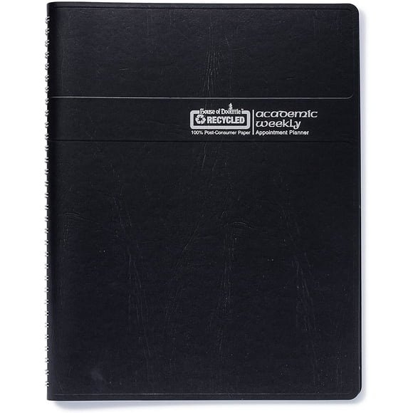 House of Doolittle 2016-2017 Weekly Planner, Academic, Black Cover, 5x8-Inch (HOD27702-17)