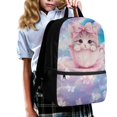 thumbnail image 3 of Yuyamidu Teacup Cat Backpack for Girls 6-8, Kawaii Kids School Backpack with Lunch Box, Pencil Case, Water Bottle Pouch & Keychain, Lightweight Multi-Pocket 5-Piece Bookbag Set for 1st-3rd Grade, 3 of 7