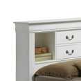 thumbnail image 3 of Glory Furniture Louis Phillipe Twin Storage Bed in White, 3 of 7