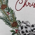 thumbnail image 3 of Park Designs Winter Pines Embroidered Pillow - Off-White, 3 of 3