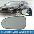 thumbnail image 2 of Side Mirror Glass Heated Blind Spot LH for Lexus NX200t 300 300h RX350 350L 450, 2 of 6