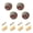 Abstract Skyline, variant on WEIYEKO 4 Pack Kitchen Cabinet Knobs Round Zinc Drawer Pulls, Cute Cat Flying in Sky