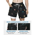 thumbnail image 5 of SURF CUZ Mens Swim Trunks with Compression Liner Quick Dry Swim Shorts 7" Swimming Trunks Stretch Zipper Pockets, 5 of 8