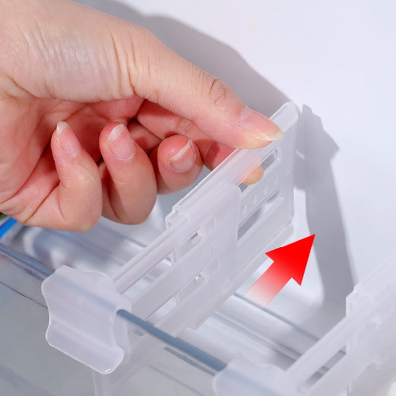 Fridge Drawer Organizer Fridge Storage Divider Adjustable Snapin