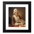 thumbnail image 2 of Per Krafft the Elder 12x14 Black Modern Framed Museum Art Print Titled - Old Woman (1768), 2 of 5